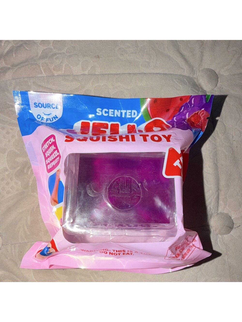 Incredible GRAPE Scented Jell-O Jello Squishi Toy Purple2026 BRAND NEW